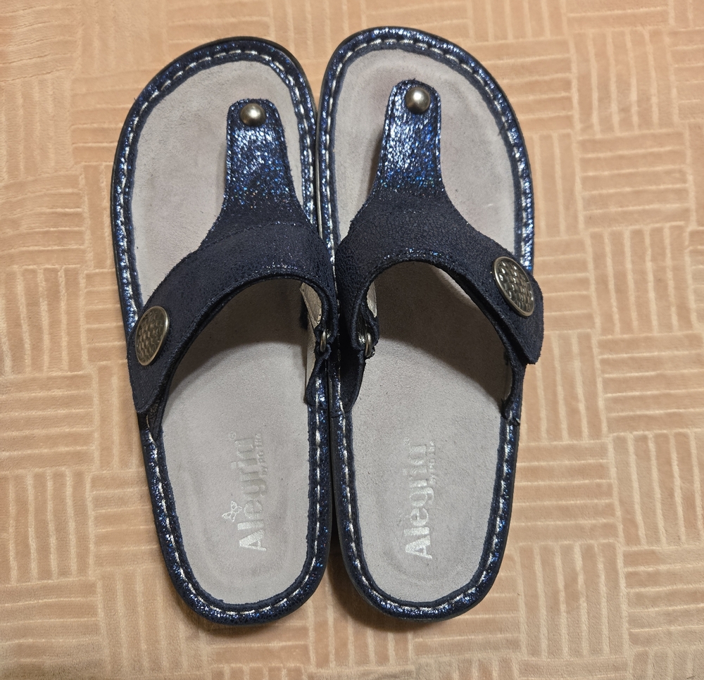 Alegria Ladies Carina 5th Demsnsion Navy Sandals